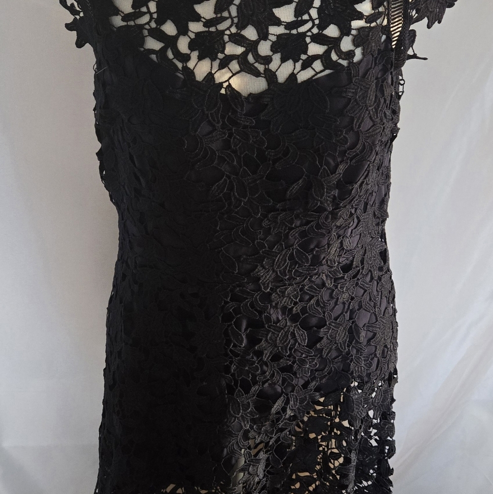 ELIZA J Navy Blue Lace Dress
